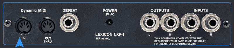 LXP1 Lexicon - face arriere